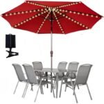 SOLAR GARDEN UMBRELLA LIGHTING 5M 72LED - Image 5