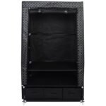 TEXTILE WARDROBE 88x50x160CM ORNAMENT 45245
