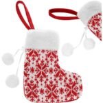 WHITE GIFT SOCK PENDANT 16x19CM
