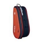 Wilson Roland Garros 2026 Team 6PK Tennis Bag Orange and Navy Blue WR8053301001 - Image 4