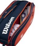 Wilson Roland Garros 2026 Team 6PK Tennis Bag Orange and Navy Blue WR8053301001 - Image 5