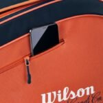 Wilson Roland Garros 2026 Team 6PK Tennis Bag Orange and Navy Blue WR8053301001 - Image 7