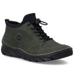 Womens ankle boots green Rieker 55071-54