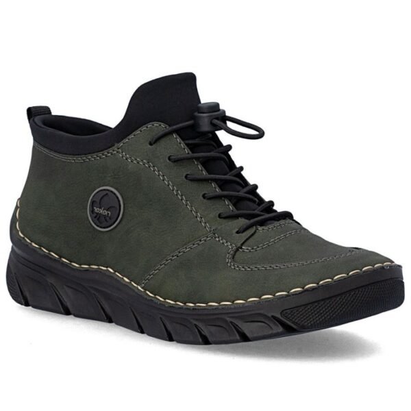 Womens ankle boots green Rieker 55071-54