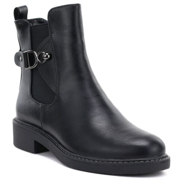 Womens ankle boots, insulated, black, M.Daszyński SA252-7