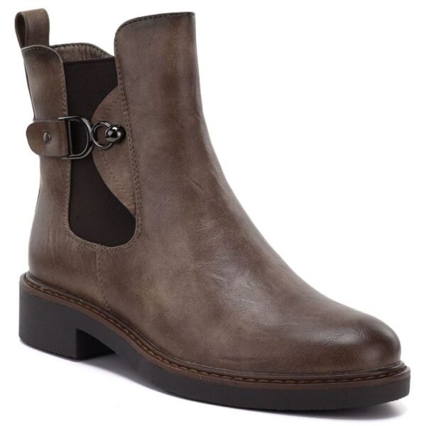 Womens ankle boots, insulated, brown, M.Daszyński SA252-7