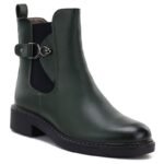 Womens ankle boots, insulated, green, M.Daszyński SA252-7