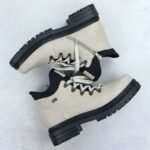 Womens beige zippered ankle boots Rieker Y3158-60 - Image 7