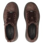 Womens brown leather platform shoes Filippo 6246 - Image 6