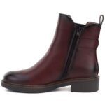 Womens Chelsea boots, insulated, burgundy M.Daszyński SA252-7 - Image 3