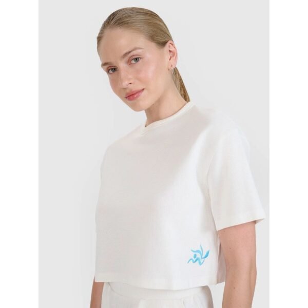 Womens crop top t-shirt 4F 4FWSS25TTSHF1977-11S