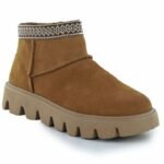 Womens leather ankle boots with zipper Rieker W2074-24