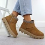 Womens leather ankle boots with zipper Rieker W2074-24 - Image 3