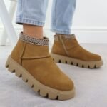 Womens leather ankle boots with zipper Rieker W2074-24 - Image 4