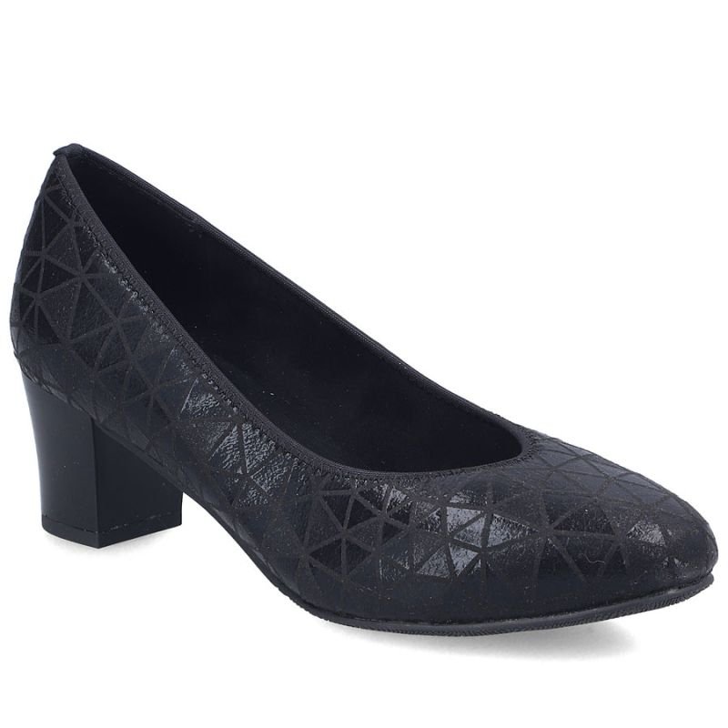 lupin-wear-ca-women-s-leather-pumps-with-a-low-heel-black-rieker-44650-05-3295456 Womens leather pumps with a low heel, black Rieker 44650-05 - Image 1