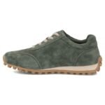 Womens leather shoes, suede sneakers, green Filippo DP7961 - Image 3