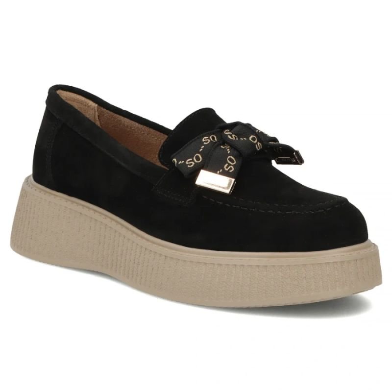 lupin-wear-ca-women-s-leather-suede-platform-shoes-black-filippo-dp8293-3292879 Womens leather suede platform shoes, black Filippo DP8293 - Image 1