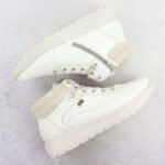 Womens leather waterproof boots cream Remonte Rieker D2V71-80 - Image 4