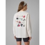 Womens longsleeve regular with print 4F 4FRSS26TSWSF2834-11S - Image 2