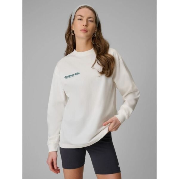 Womens longsleeve regular with print 4F 4FRSS26TSWSF2834-11S