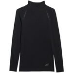 Womens longsleeve t-shirt 4F F419 deep black 4FWAW25TFLOF419 20S - Image 2