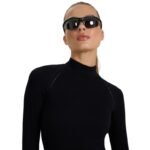 Womens longsleeve t-shirt 4F F419 deep black 4FWAW25TFLOF419 20S - Image 5