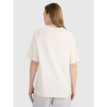 Womens oversize printed T-shirt 4F 4FRSS25TTSHF2791-11S - Image 2