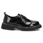 Womens patent leather shoes, black, Filippo DP8341 - Image 2