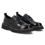 Womens patent leather shoes, black, Filippo DP8341 - Image 4