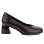 Womens pumps, chocolate high heels, Potocki 25-12712 - Image 2