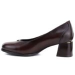 Womens pumps, chocolate high heels, Potocki 25-12712 - Image 3