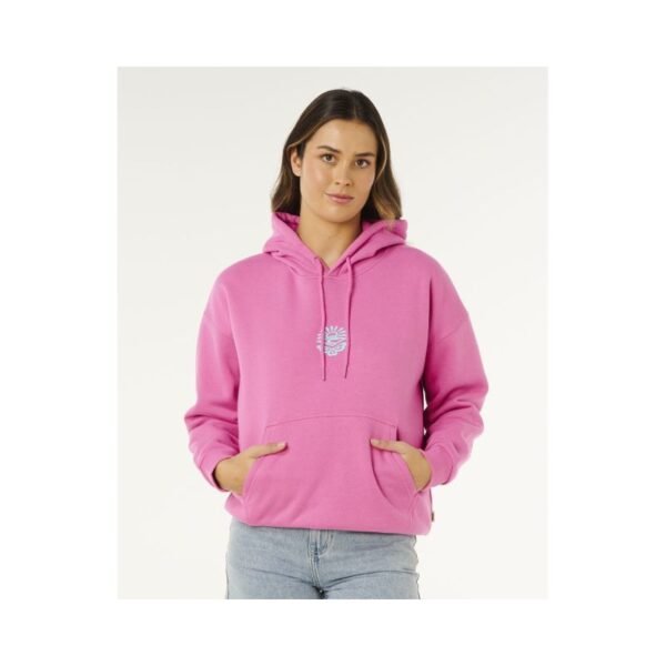 Womens RIP CURL Icons Of Surf Heritage Hoodie Pink