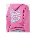Womens RIP CURL Icons Of Surf Heritage Hoodie Pink - Image 4