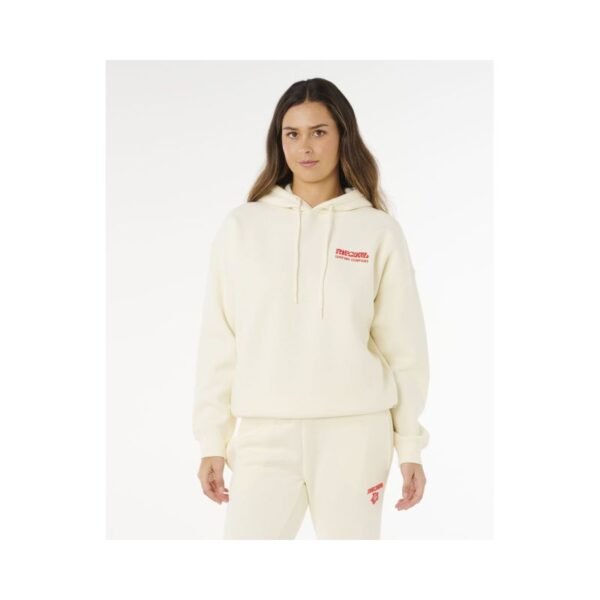 Womens RIP CURL Surf Puff Heritage Hoodie Beige
