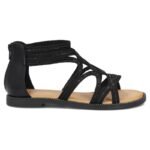 Womens Roman sandals, black, Filippo DS7897 - Image 2