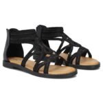 Womens Roman sandals, black, Filippo DS7897 - Image 5