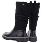 Womens warm, ruffled boots, black M.Daszyński SA259- - Image 5