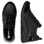 Womens wedge sneakers black Remonte Rieker D0T22-03 - Image 5